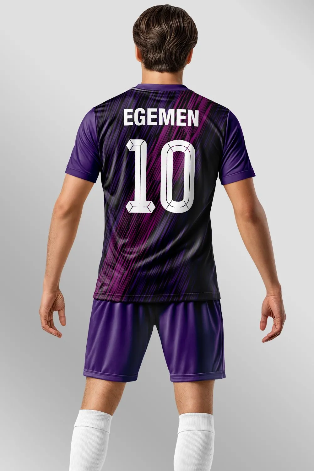 Egemen Spor Mor Dijital Motion Desenli Halı Saha Forma - görsel 2