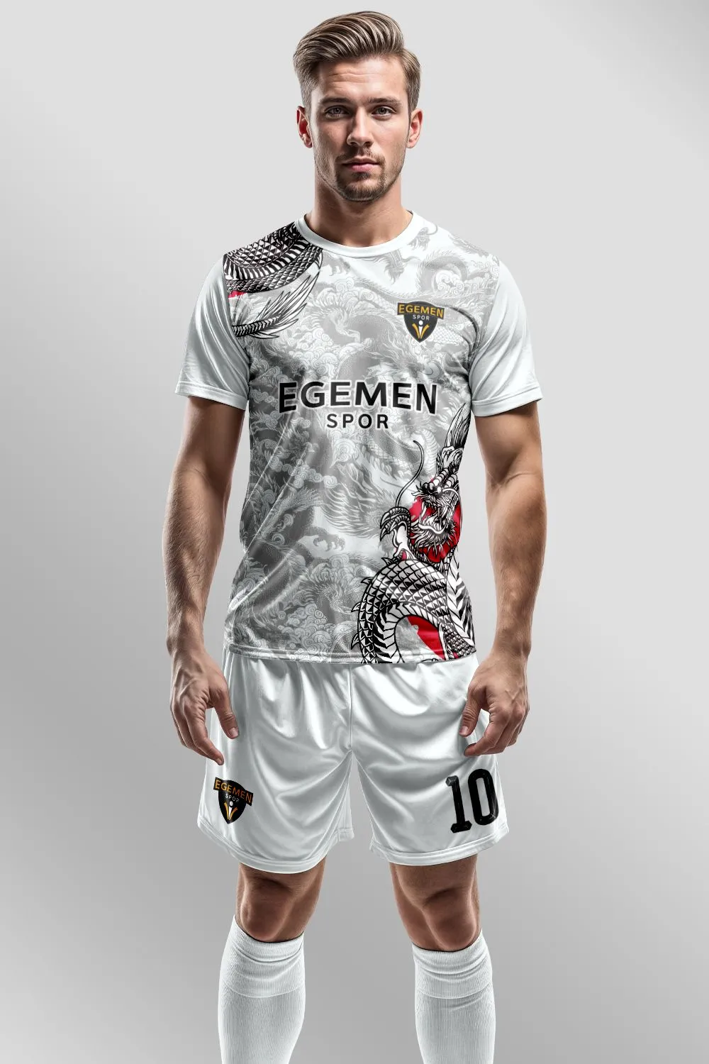 Egemen Spor Beyaz Ejderha Uzak Doğu Temalı Halı Saha Forma