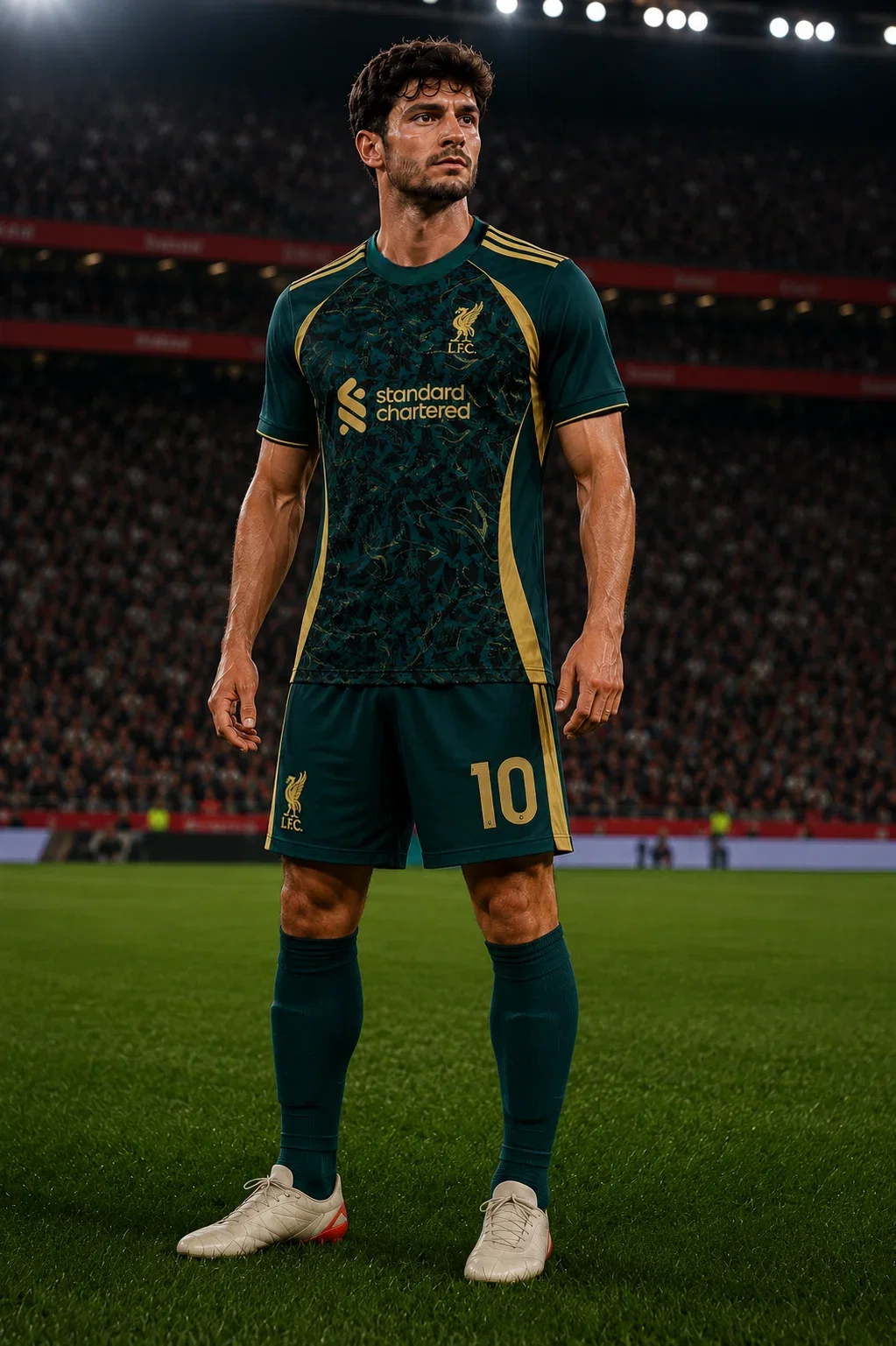 Liverpool Altın Konsept Futbol Forma